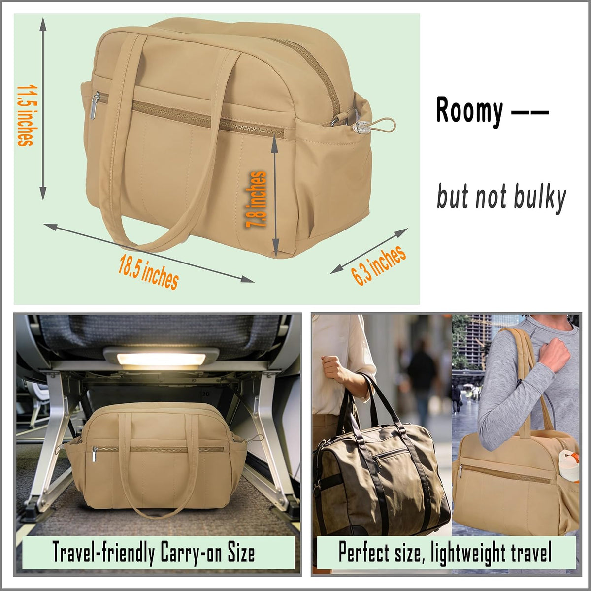 Medium Diaper Bag Tote, Shoulder & Crossbody Mom Bag