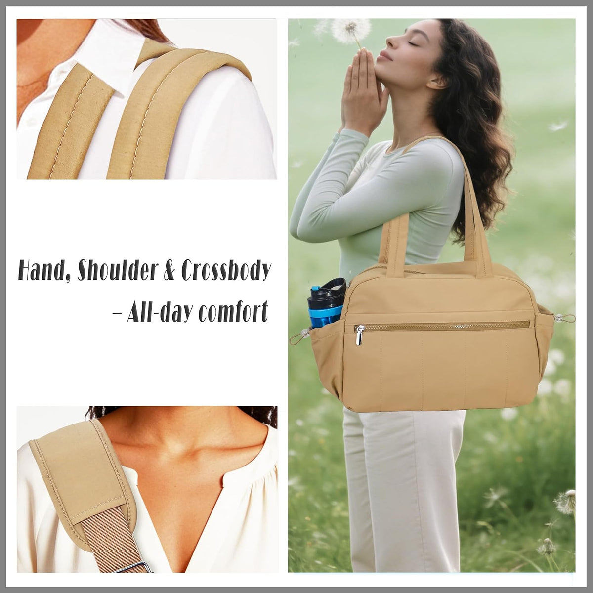 Medium Diaper Bag Tote, Shoulder & Crossbody Mom Bag