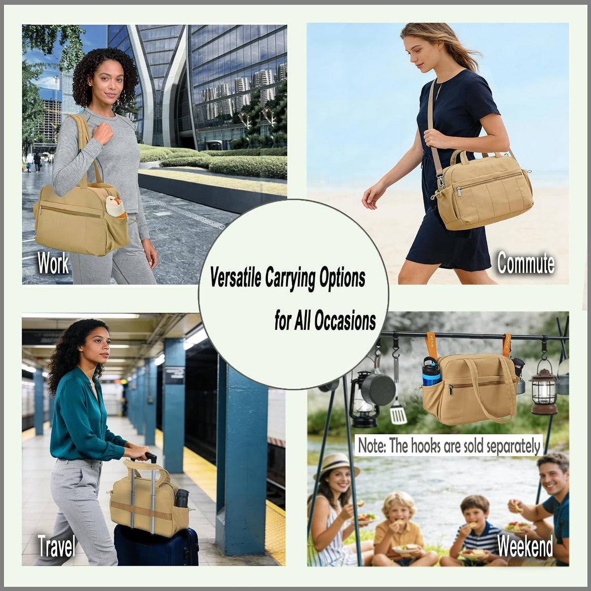 Medium Diaper Bag Tote, Shoulder & Crossbody Mom Bag