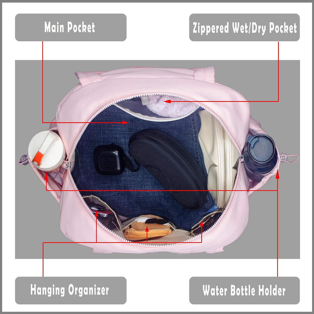 Medium Diaper Bag Tote, Shoulder & Crossbody Mom Bag