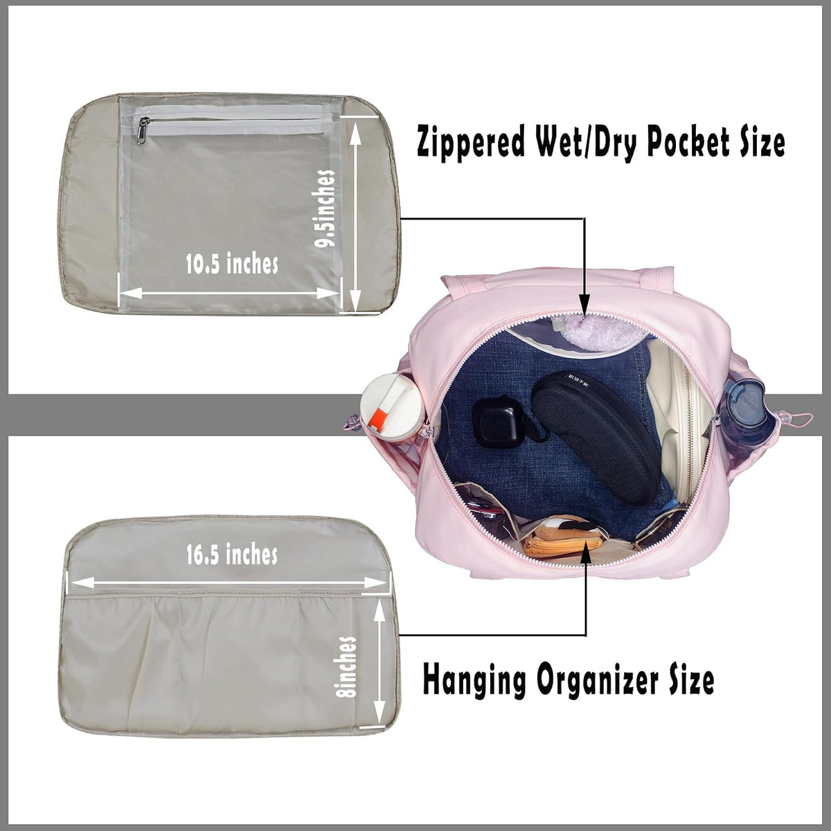 Medium Diaper Bag Tote, Shoulder & Crossbody Mom Bag