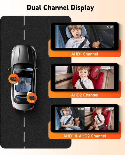 6.86'' Baby Car Camera for Seat HD Bual Rear Facing