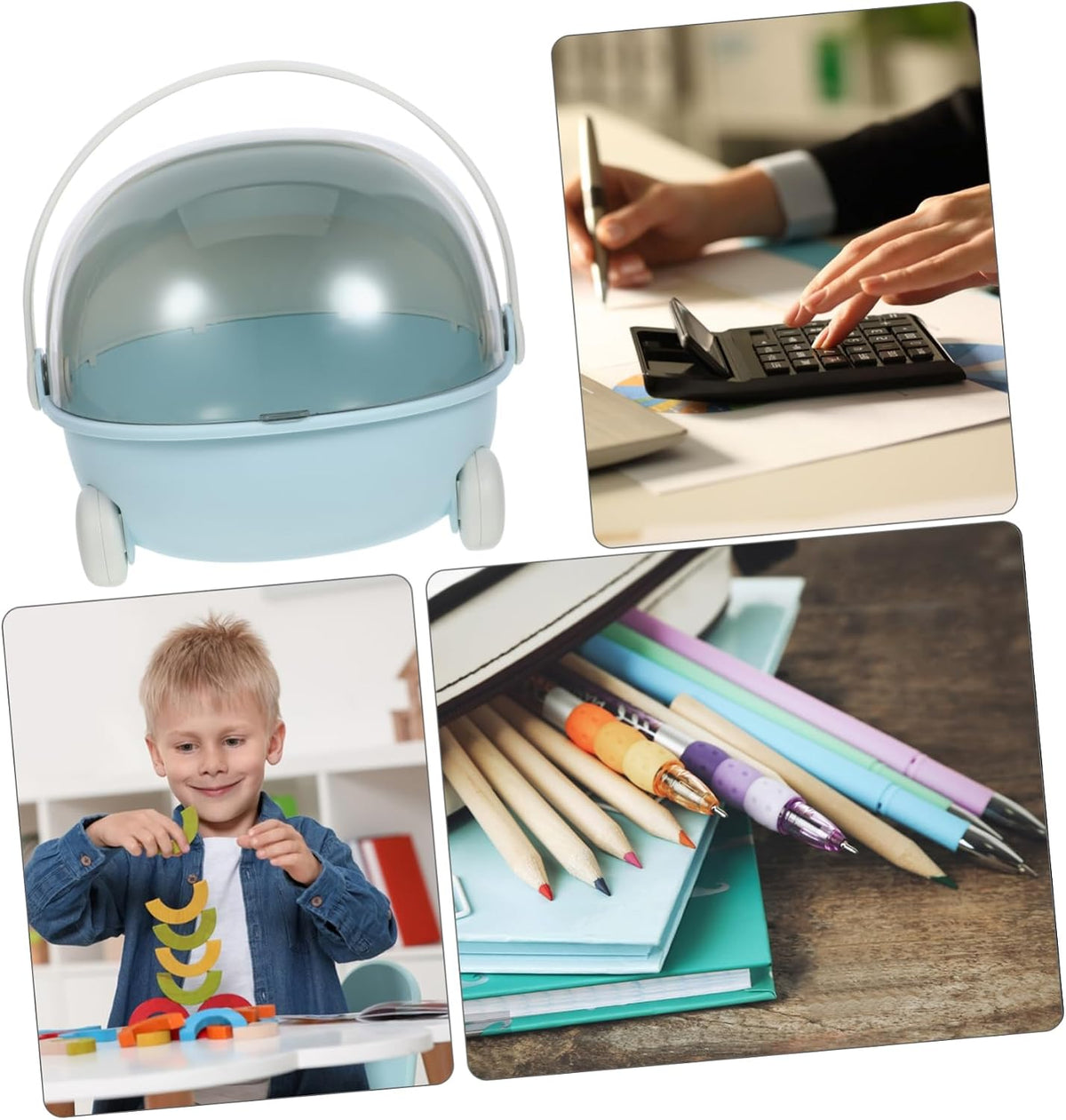 Toy Storage Baskets Boys and Girls Organizer Bins for Toys Sundries Desktop Storage Case Lid Organizer Box