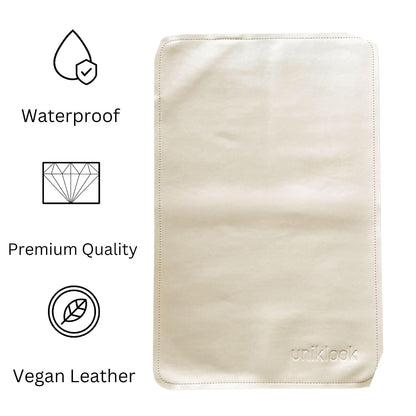 Leather Portable Changing Pad - Vegan Leather - Travel Baby Changing Mat - Multipurpose Portable Diaper Change Station Waterproof 14"x22"