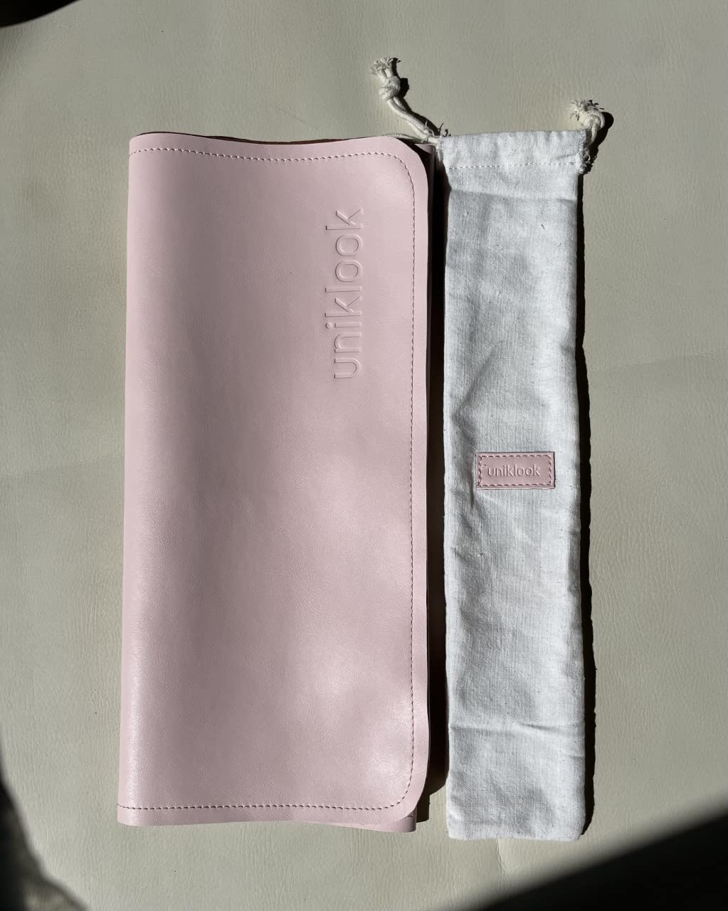 Leather Portable Changing Pad - Vegan Leather - Travel Baby Changing Mat - Multipurpose Portable Diaper Change Station Waterproof 14"x22"