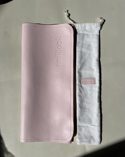 Leather Portable Changing Pad - Vegan Leather - Travel Baby Changing Mat - Multipurpose Portable Diaper Change Station Waterproof 14"x22"