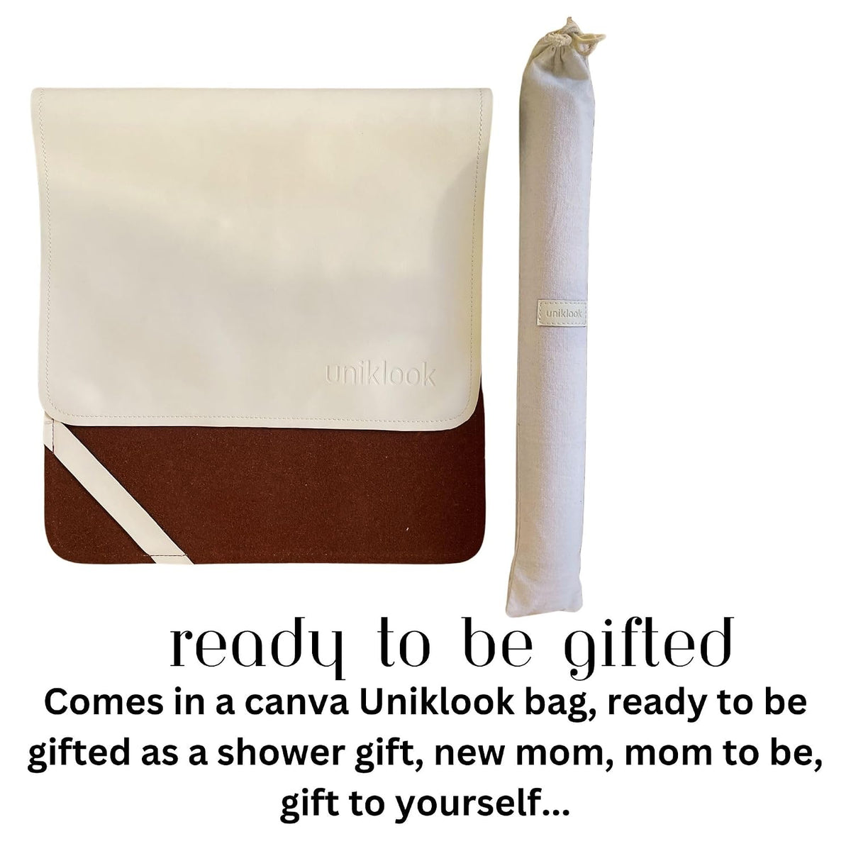 Leather Portable Changing Pad - Vegan Leather - Travel Baby Changing Mat - Multipurpose Portable Diaper Change Station Waterproof 14"x22"