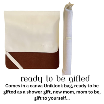 Leather Portable Changing Pad - Vegan Leather - Travel Baby Changing Mat - Multipurpose Portable Diaper Change Station Waterproof 14"x22"