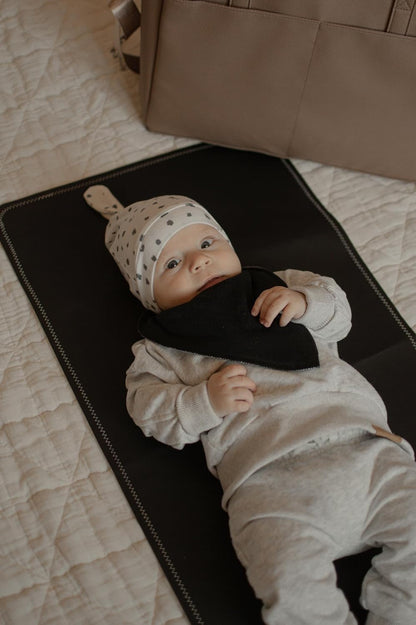 Leather Portable Changing Pad - Vegan Leather - Travel Baby Changing Mat - Multipurpose Portable Diaper Change Station Waterproof 14"x22"