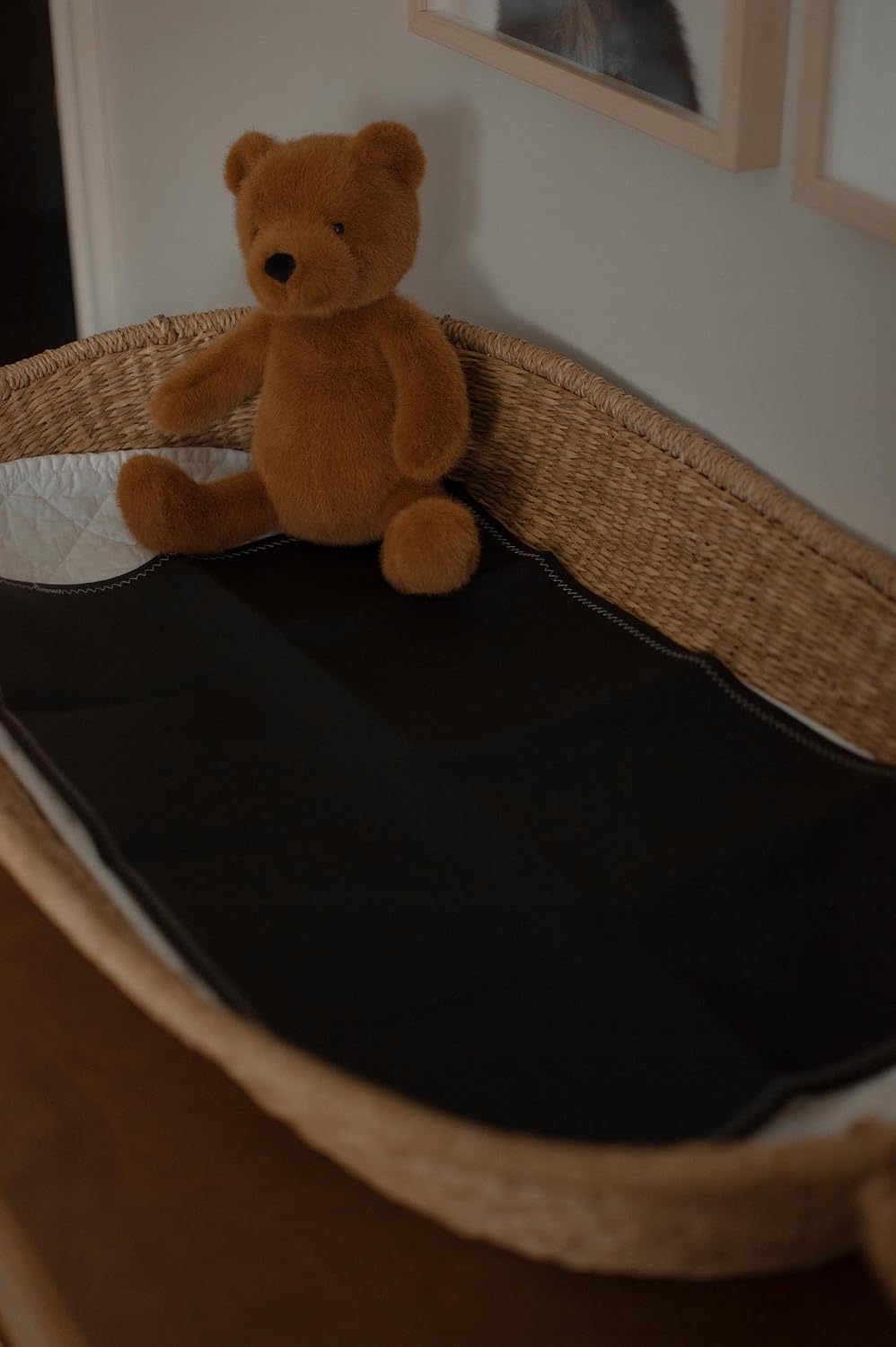Leather Portable Changing Pad - Vegan Leather - Travel Baby Changing Mat - Multipurpose Portable Diaper Change Station Waterproof 14"x22"