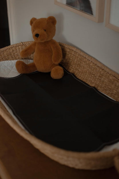 Leather Portable Changing Pad - Vegan Leather - Travel Baby Changing Mat - Multipurpose Portable Diaper Change Station Waterproof 14"x22"