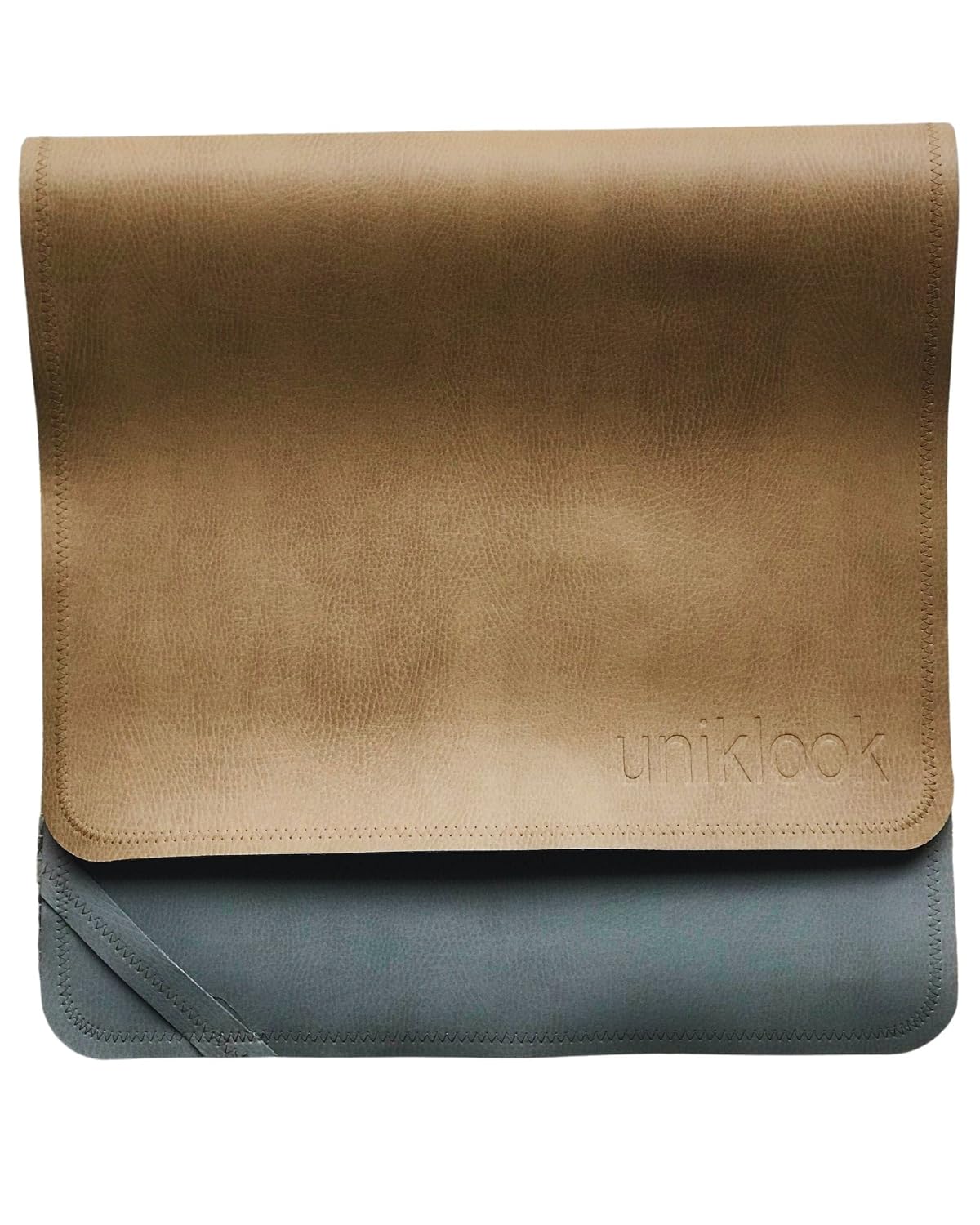 Leather Portable Changing Pad - Vegan Leather - Travel Baby Changing Mat - Multipurpose Portable Diaper Change Station Waterproof 14"x22"