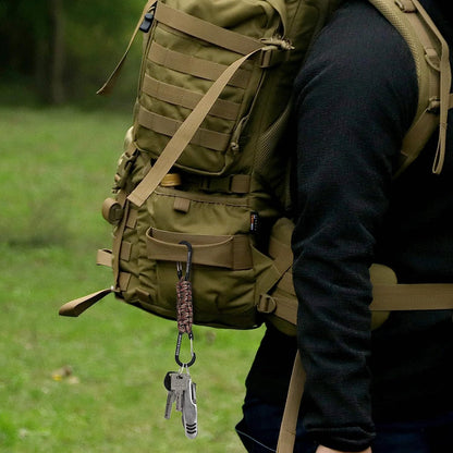 Paracord Keychain Carabiner Clip | D Ring Hanger Lanyard Hook