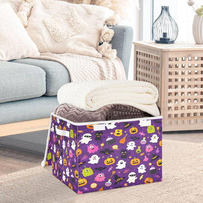 Large Storage Bin with Lid Foldable Toy Box, Pink Castle