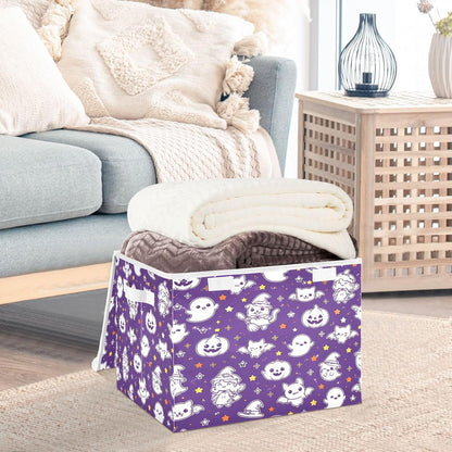 Large Storage Bin with Lid Foldable Toy Box, Pink Castle