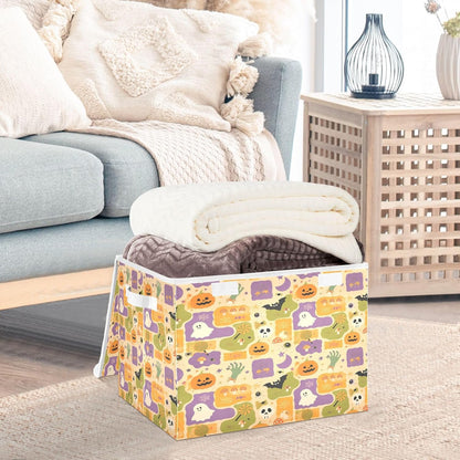 Large Storage Bin with Lid Foldable Toy Box, Pink Castle