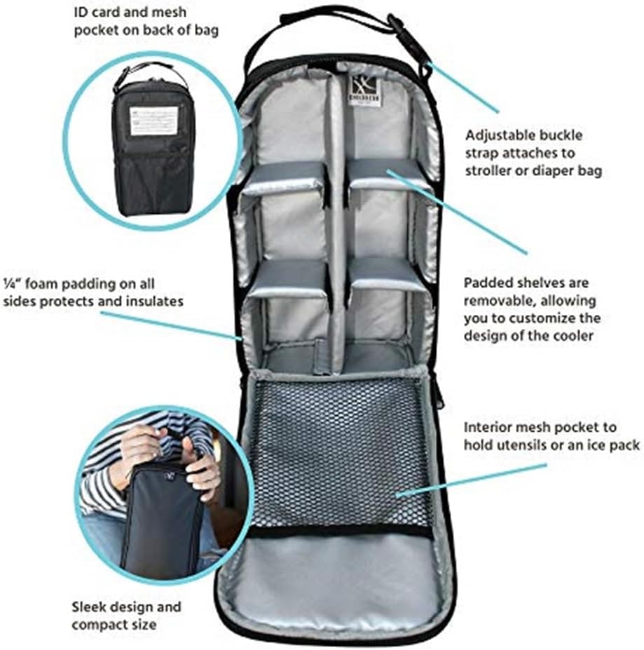 J.L. Childress Pack N Protect Bag for Baby Bottles & Glass Baby Food Jars