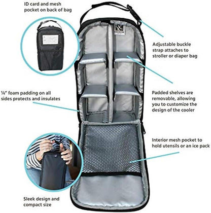 J.L. Childress Pack N Protect Bag for Baby Bottles & Glass Baby Food Jars