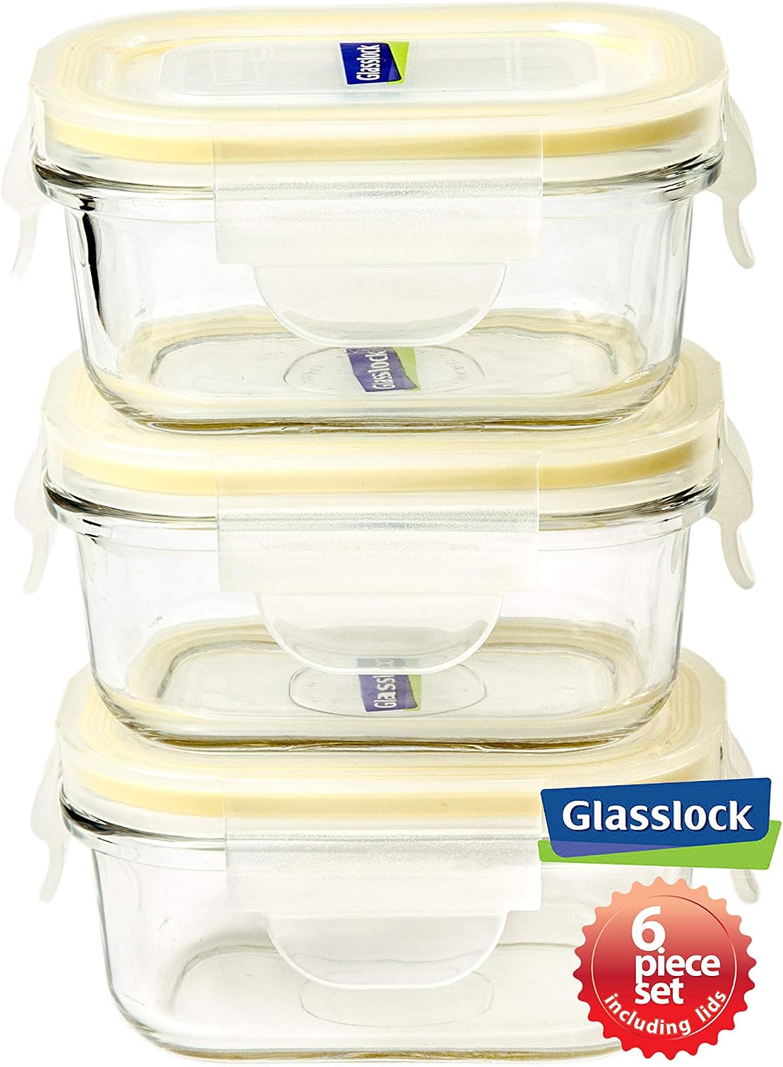 6pcs Set Yum Yum Eco-Friendly Airtight Spill Proof Baby Meal Food Storage Container 150ml, Safely Freeze Homemade Food, Shower Registry Gift Set