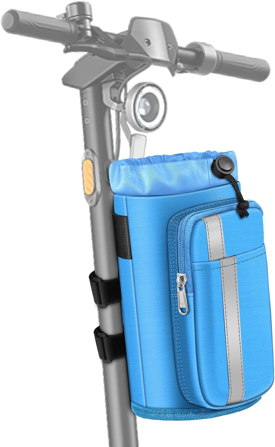 Cup Holder for Bike, Universal Water Bottle Holder w/Phone Pockets