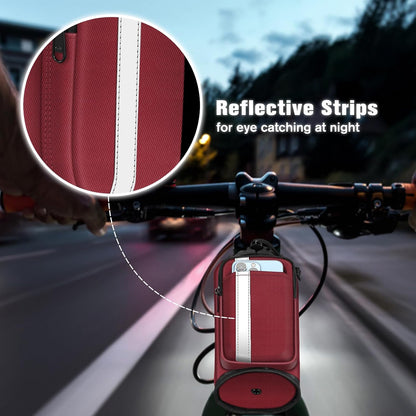Cup Holder for Bike, Universal Water Bottle Holder w/Phone Pockets