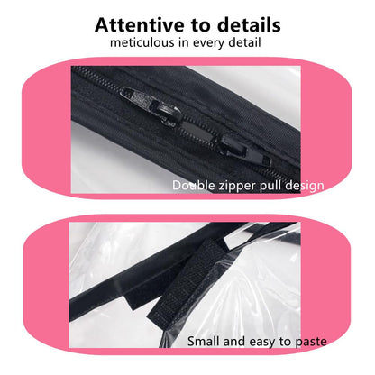 Unisize Pet Stroller Rain Cover - Foldable Clear Protection for Snow, Rain, Wind - Suitable for Various Pet Stroller Models