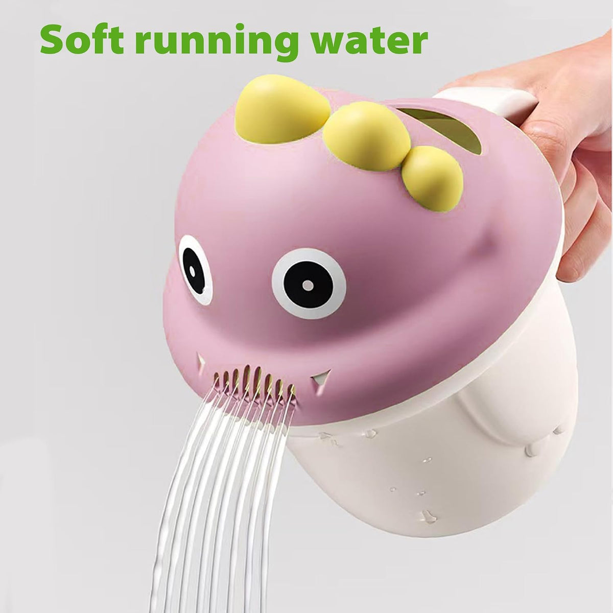 Baby Bath Rinse Cup, Shampoo Bath Rinser with Easy-Grip Handle, Tear-Free Design for Infants, Toddlers and Kids (Pink)