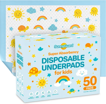 Disposable Changing Pads for Baby 13 x 18 Inches, 50 Count