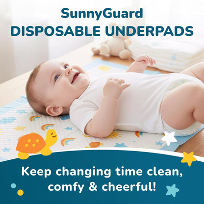Disposable Changing Pads for Baby 13 x 18 Inches, 50 Count