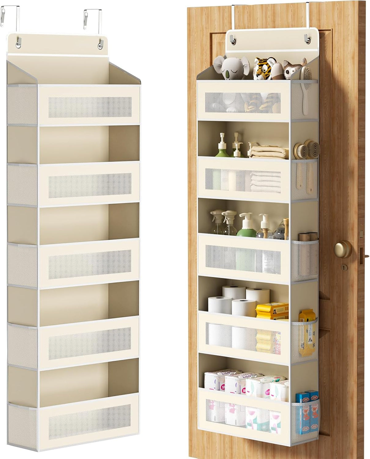 6-Tier Over The Door Organizer 44 lbs Capacity fit Standard Doors