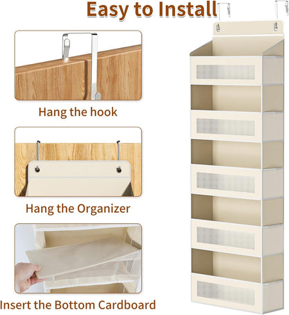 6-Tier Over The Door Organizer 44 lbs Capacity fit Standard Doors