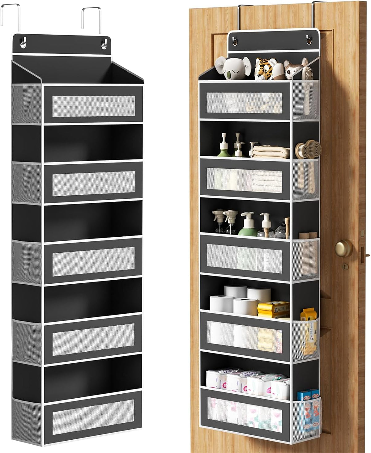 6-Tier Over The Door Organizer 44 lbs Capacity fit Standard Doors