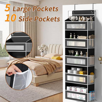 6-Tier Over The Door Organizer 44 lbs Capacity fit Standard Doors