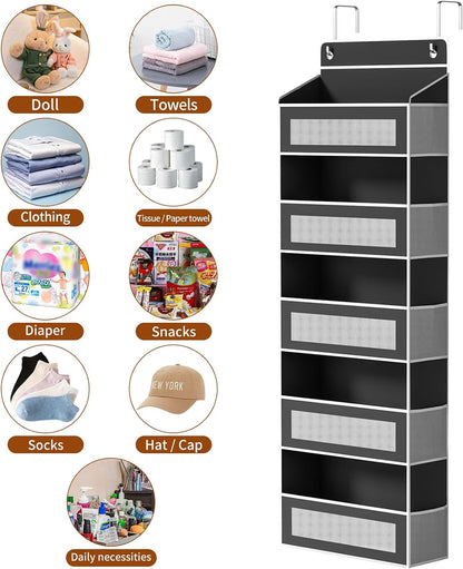 6-Tier Over The Door Organizer 44 lbs Capacity fit Standard Doors