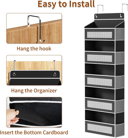 6-Tier Over The Door Organizer 44 lbs Capacity fit Standard Doors