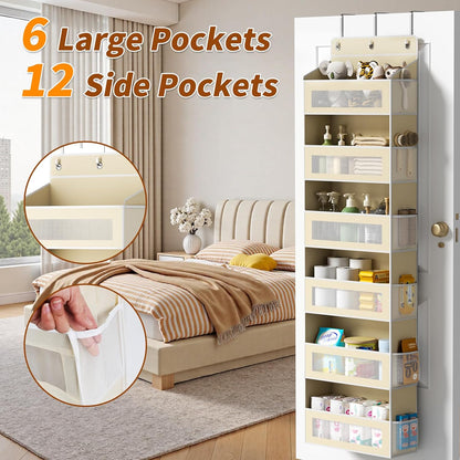 6-Tier Over The Door Organizer 44 lbs Capacity fit Standard Doors