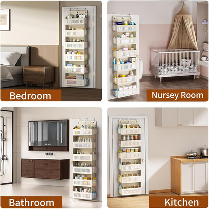 6-Tier Over The Door Organizer 44 lbs Capacity fit Standard Doors