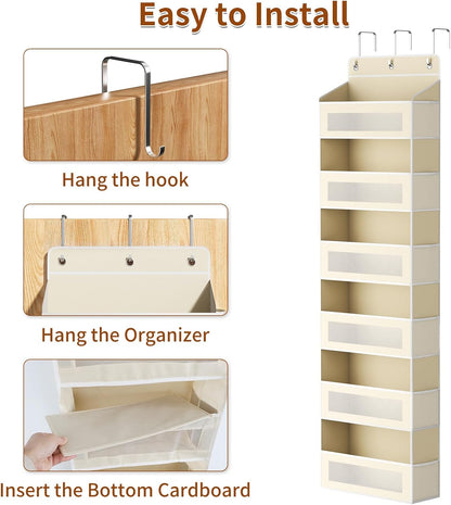 6-Tier Over The Door Organizer 44 lbs Capacity fit Standard Doors