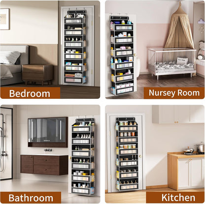 6-Tier Over The Door Organizer 44 lbs Capacity fit Standard Doors