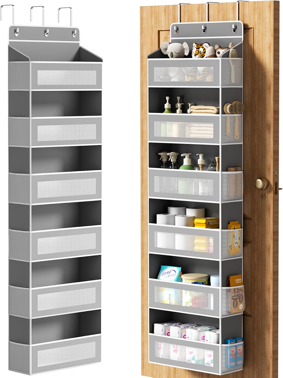 6-Tier Over The Door Organizer 44 lbs Capacity fit Standard Doors