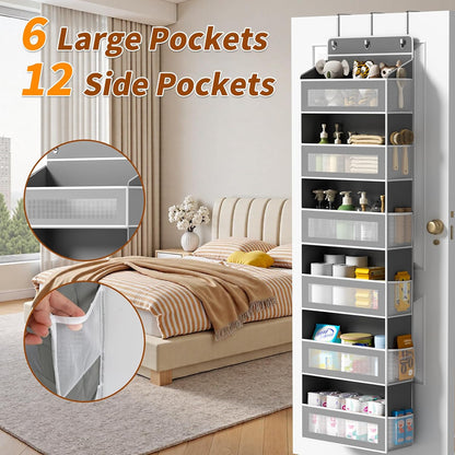 6-Tier Over The Door Organizer 44 lbs Capacity fit Standard Doors
