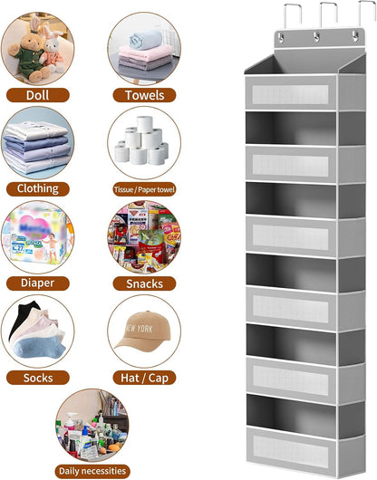 6-Tier Over The Door Organizer 44 lbs Capacity fit Standard Doors
