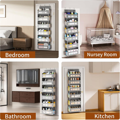 6-Tier Over The Door Organizer 44 lbs Capacity fit Standard Doors
