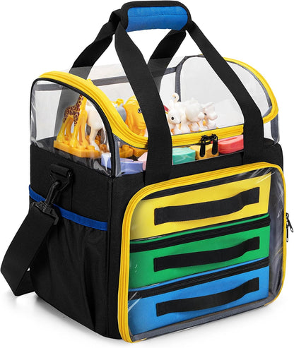 4 Packs Toy Storage Organizer Pouch Bag Compatible with Lego Brick