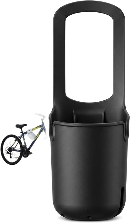 Universal Cup Holder with Phone Holder for Stroller Wheelchair Bike-Black