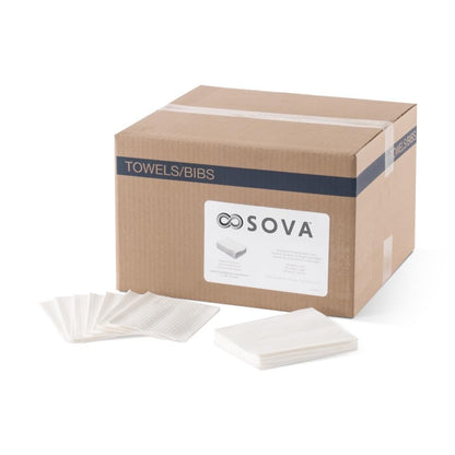 Sova Disposable Changing Station Liners, 2-Ply Waterproof, White (500 Pack)