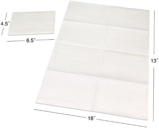 Sova Disposable Changing Station Liners, 2-Ply Waterproof, White (500 Pack)