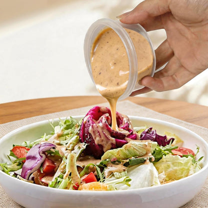 2.7 oz Salad Dressing Container to Go with Leakproof Lids, 6 Pack
