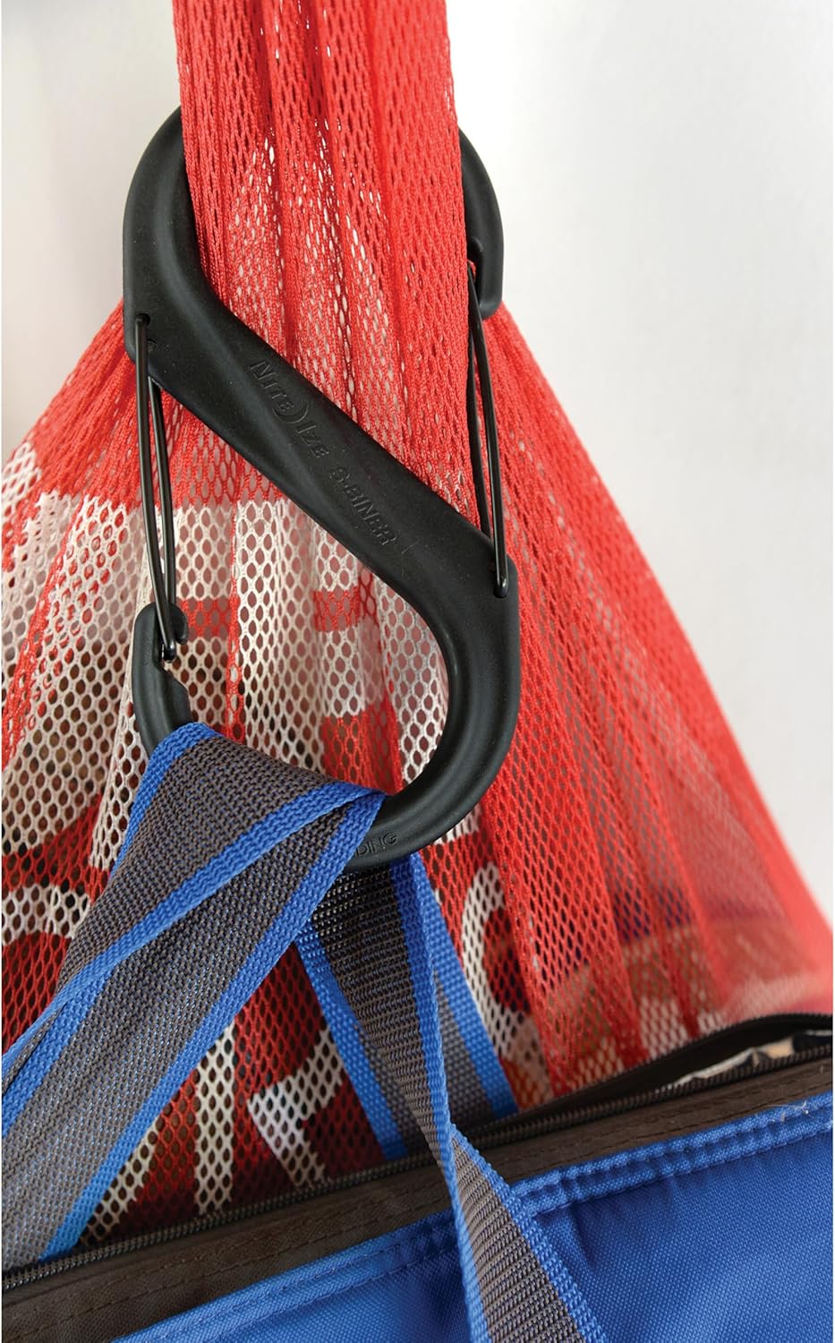 Carabiner Clip, 10-3/8 in., Plastic, Black