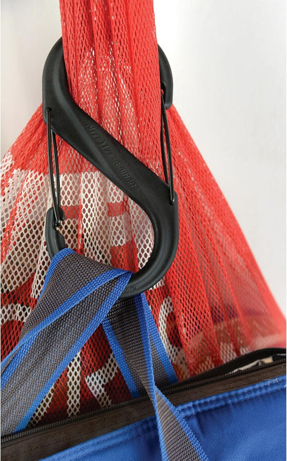 Carabiner Clip, 10-3/8 in., Plastic, Black